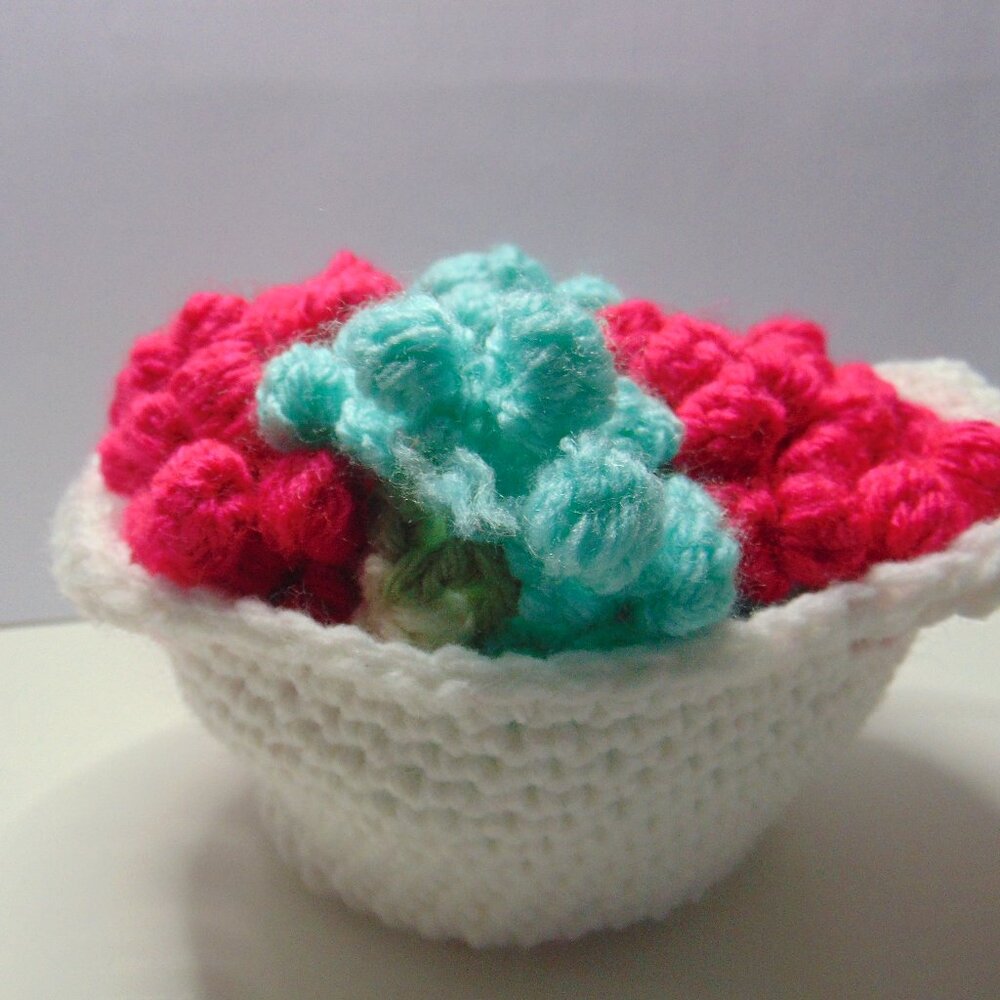 Flower Coasters in a Basket